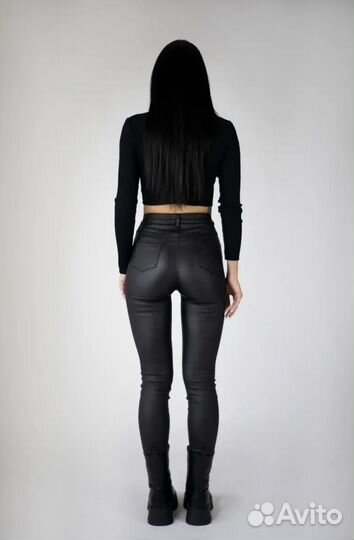 Брюки под кожу