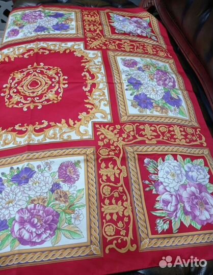 Платок 100см versace шелк твилл италия