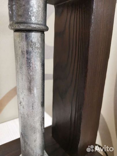 Светильник/настольная лампа лофт из дерева