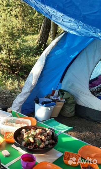 Палатка (навес) шатер с полом для туризма