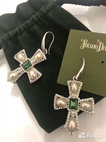 Poison Drop Серьги ювелирная бижутерия