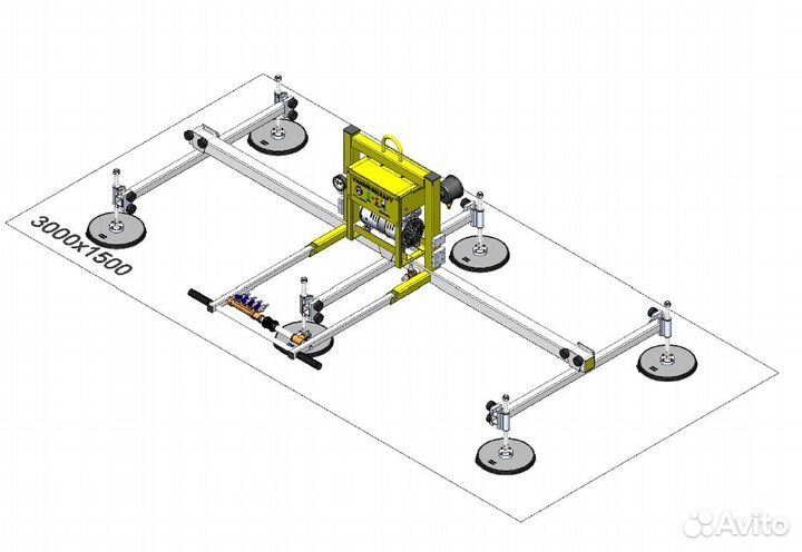 Вакуумный захват для металла VakuumKraft VKG-500