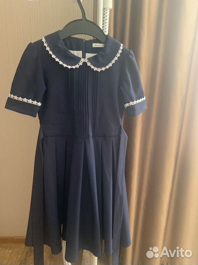 Платье школьное синее для девочки 122