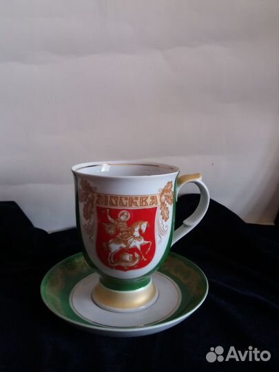 Бокал с блюдцем Москва 850 лет Дулево