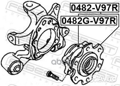 0482-GV97R подшипник ступичный зад. Mitsubishi