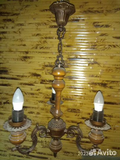 Люстра бронза,ретро