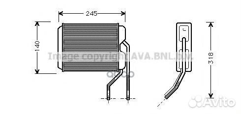 Радиатор GM nexia/espero 95-99 1.5-2.0 охлажден