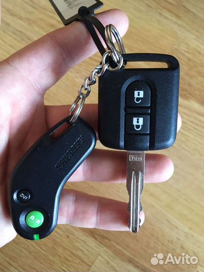 Ключ замка зажигания штатный с брелком nissan