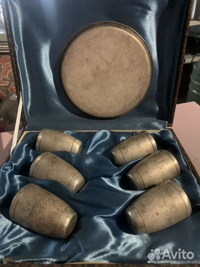 Набор мельхиоровых рюмок