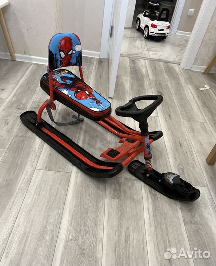 Снегокат Ника spider man/ новый
