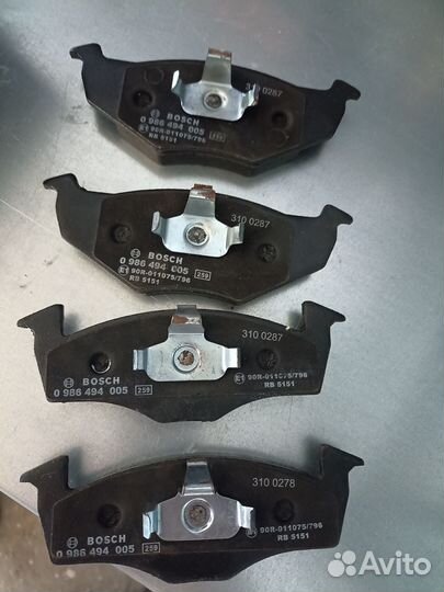 Тормозные колодки Шкода octavia, Фольксваген поло