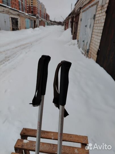 Лыжные палки алюминиевые СССР 130 см