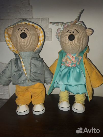 Текстильные игрушки. Мишки