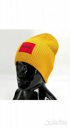 Шапка hugo boss желтая