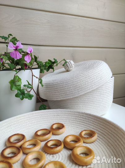 Корзины х/б для хранения и белья