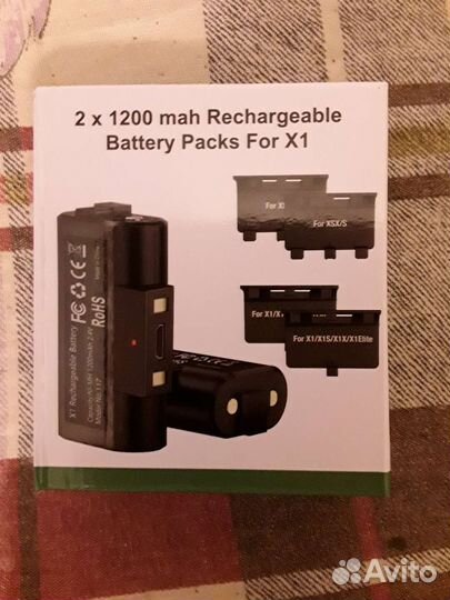 2 аккумулятора для геймпада xbox series + зарядка