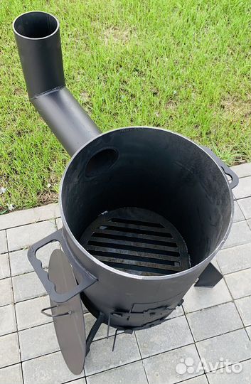 Печь стальная для казана