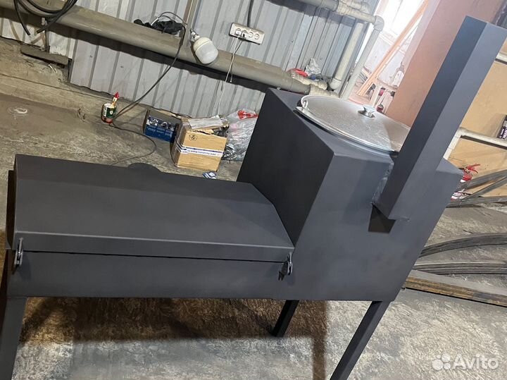 Печь под казан 12 литров с мангалом