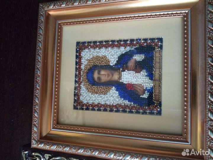 Икона вышитые бисером