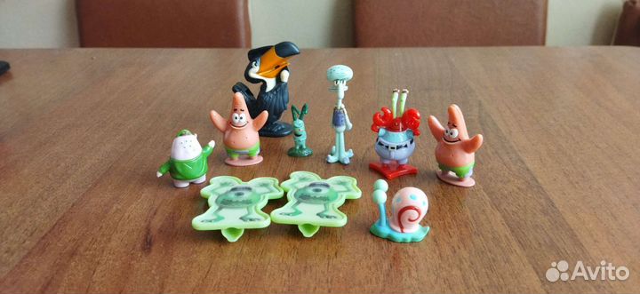 Фигурки из мультика Губка Боб и другие
