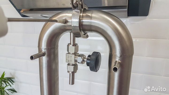 Самогонный аппарат на 1,5 с кубом и узлом отбора