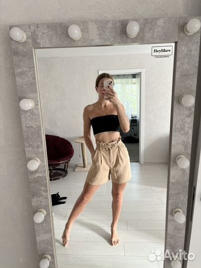 Шорты с высокой талией