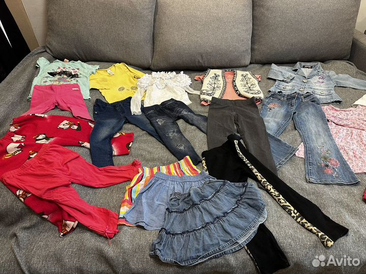 Вещи пакетом на девочку 104 110