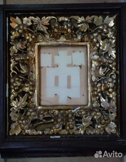 Киот старинный 19в. аналойный с позолотой