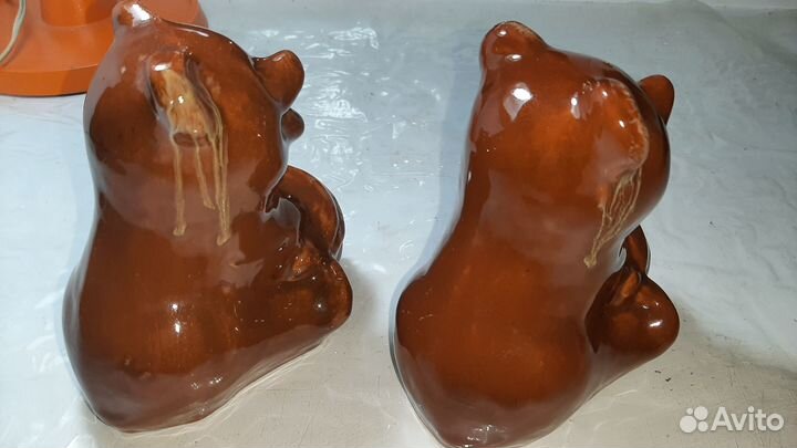 Статуэтка Медведь с бочонком меда СССР