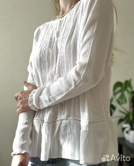 Белая блузка h&m