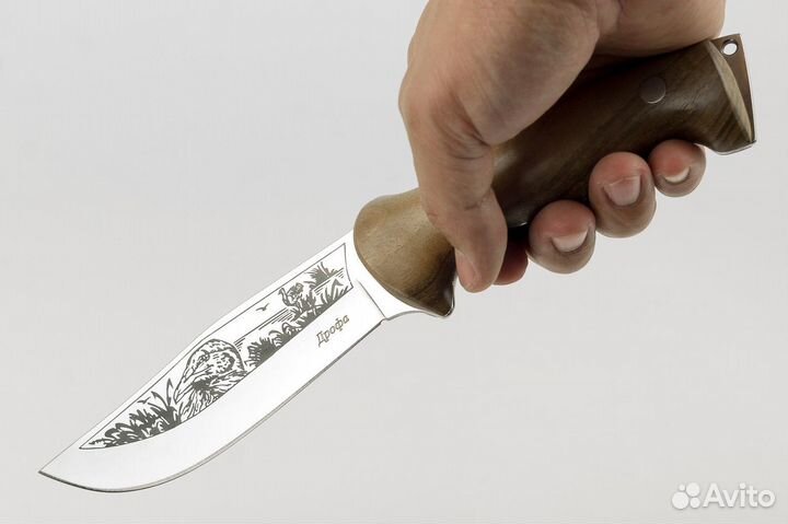 Нож туристический дрофа дерево орех Кизляр