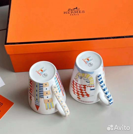 Пара кружек hermes 080