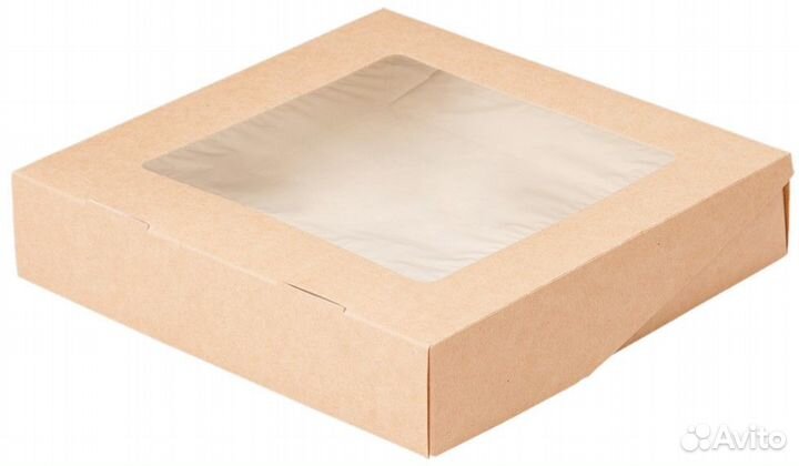 Коробка крафт с окном ECO Tabox 1500ml