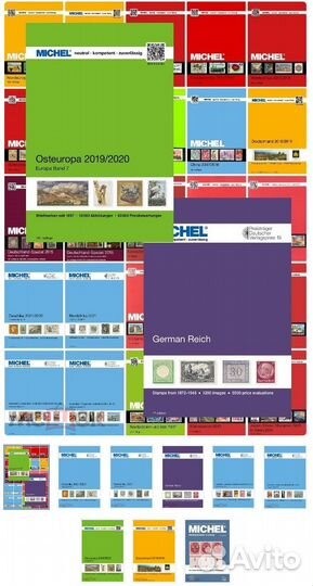 Каталог марок Михель, Стэнли-Гиббонс, Скотт