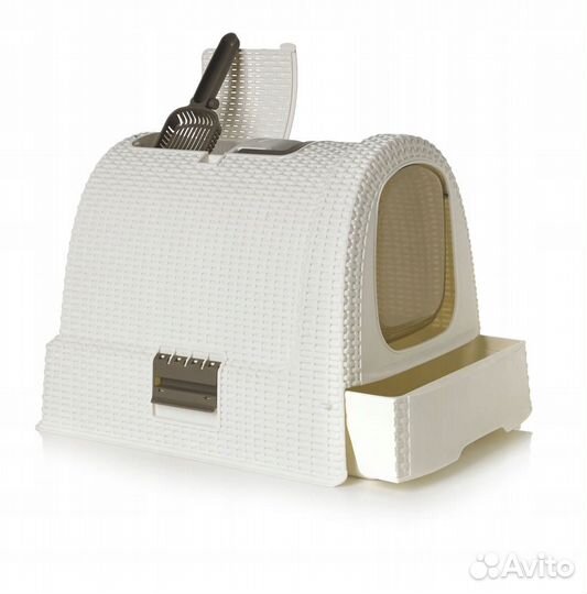 Закрытый лоток для кошек, бу