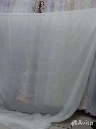 Тюль вуаль белая. Турция