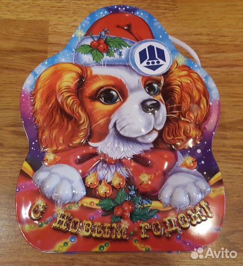 Жестяные коробочки новогодние