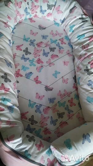 Кокон гнездо для новорожденных + мобиль в подарок