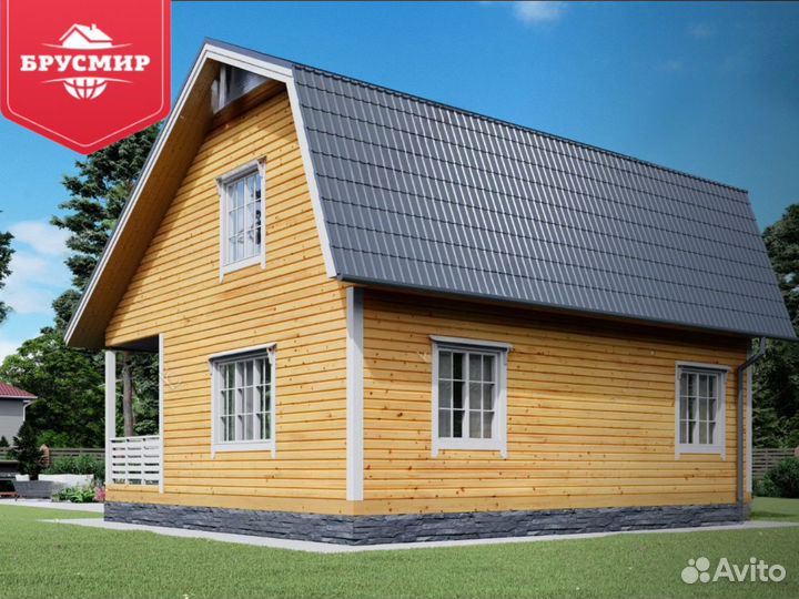 Дом из бруса 98 м2