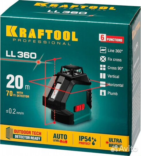 Лазерный нивелир kraftool 34645