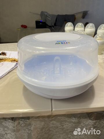 Стерилизатор philips avent + бутылочки и пустышки