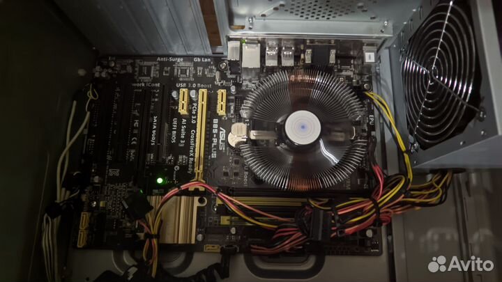 Мат. плата Asus B85-Plus + процессор i5-4690