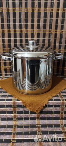 Кастрюля из нержавейки 9 л