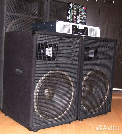 Колонки Eminence 1301W 2ш т Pro BD-38sm+AMP+Mixer