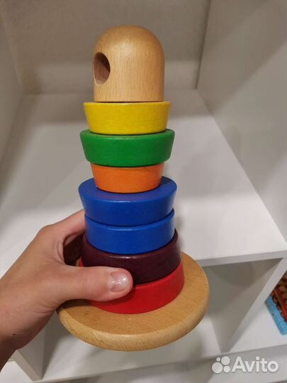 Деревянная пирамидка