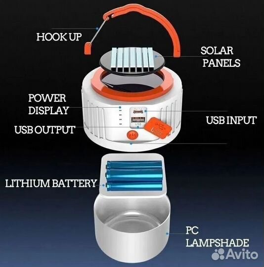 Фонарь кемпинговый подвесной (оптом)