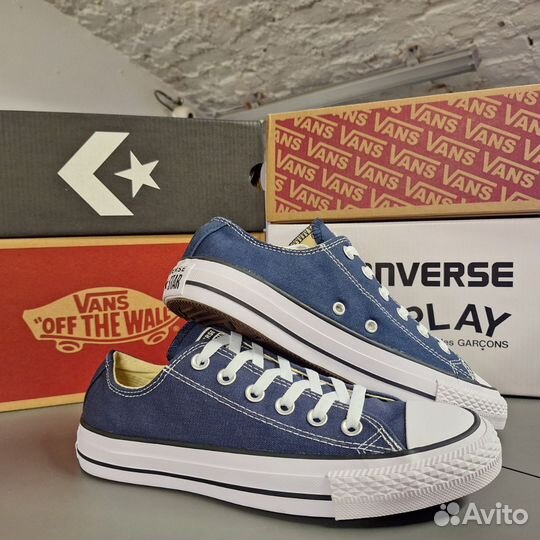 Кеды Converse All Star Синие Низкие (36-45)