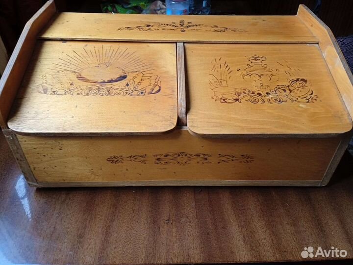 Хлебница деревянная СССР