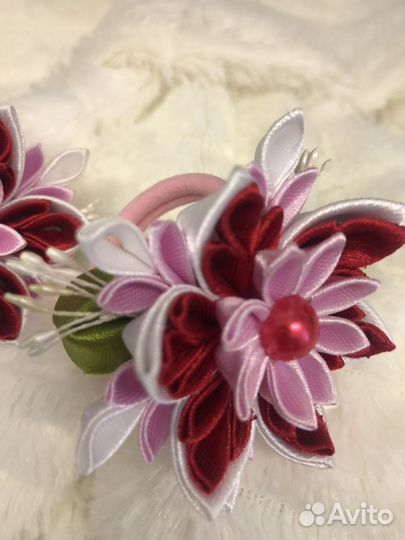 Заколка резинки для волос ручной работы