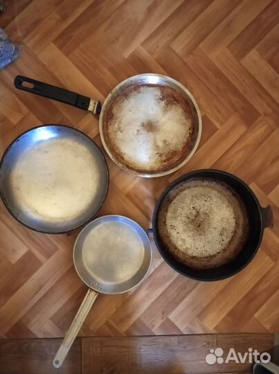 Сковородки, кастрюли, тазики